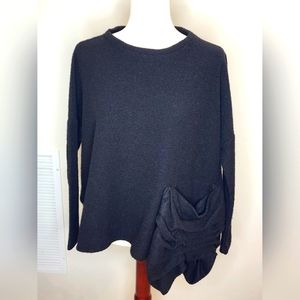 Nuovo Borgo Black Long Sleeve Sweater Size 40 Italy